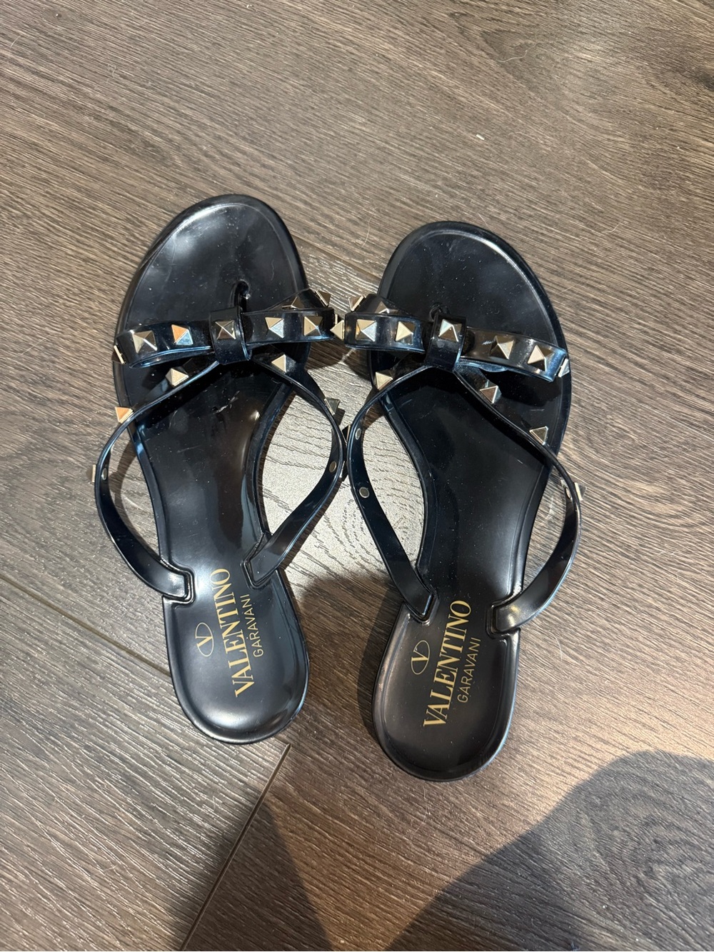 Valentino rockstud slippers